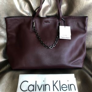 SOLD— New! Calvin Klein Hera Pebble shoulder bag
